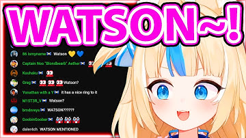 Saba Suddenly Says WATSON on Stream, Chat: 【SAMEKO SABA】