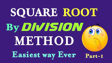 भाग विधि से वर्गमूल कैसे निकालें || How to find square root by division method | Finding square root