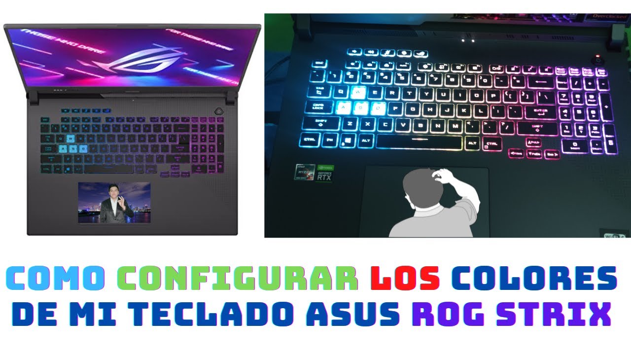 como cambiar el color de mi teclado ASUS rog strix 2024 YouTube