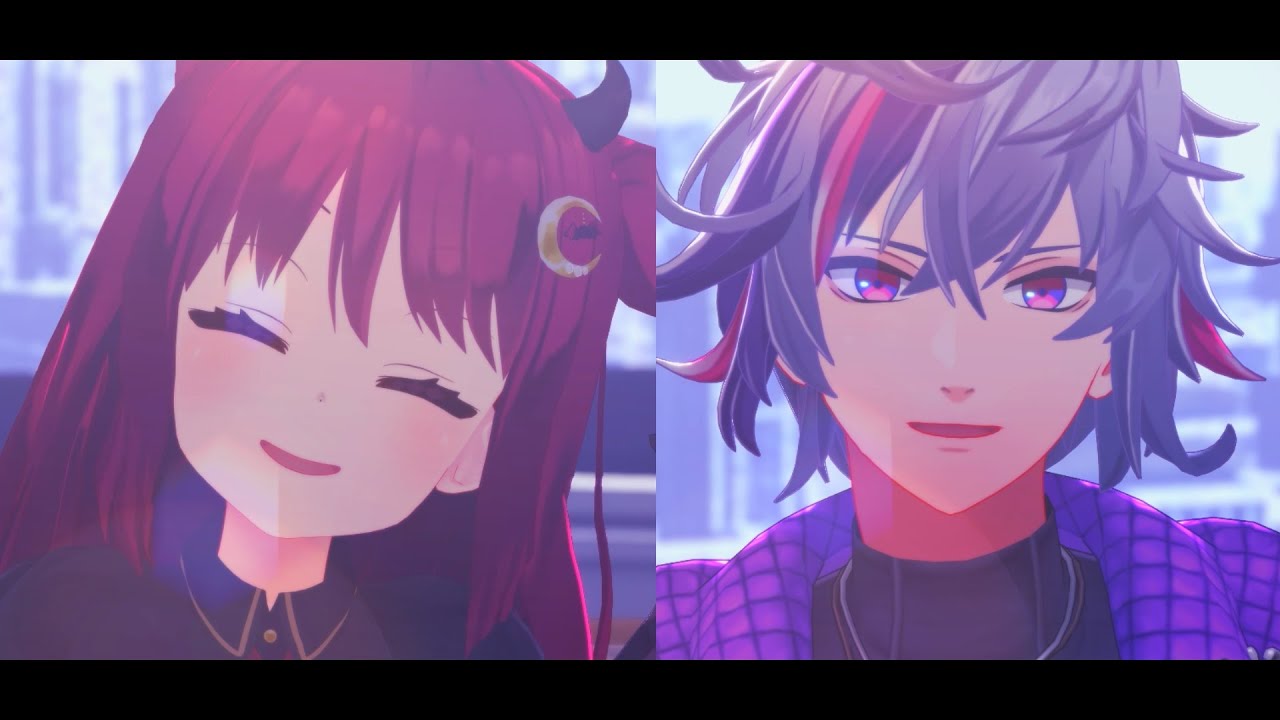 【夢月ロア/不破湊】No title【にじさんじMMD/スプラ師弟】