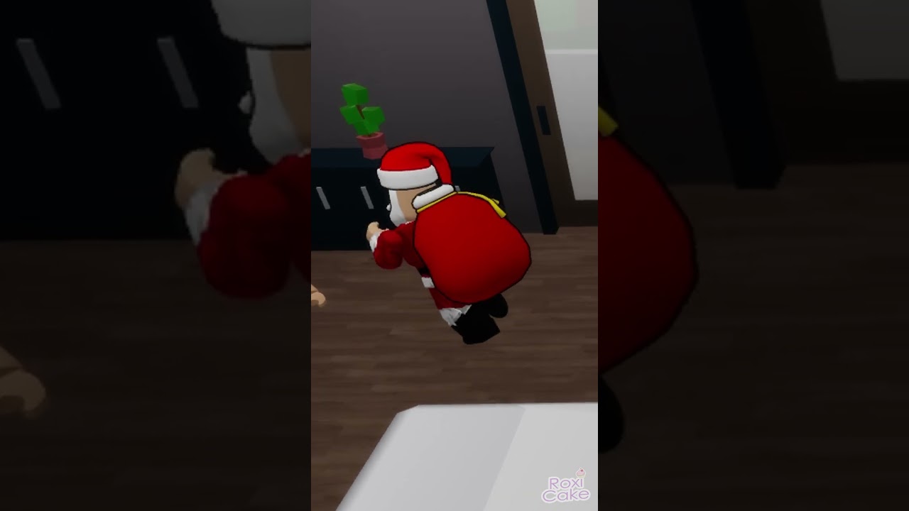 SANTA NOS ASALTA EN BROOKHAVEN sale mal  #SHORTS #ROBLOX