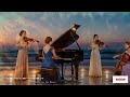 Melodías De Piano Y Cuerdas Fluyen En La Noche Para Un Café De Paz Y Silencio Profundo