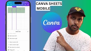 How to add column on canva sheets mobile | add column in canva sheets mobile