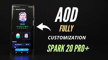 Tecno Spark 20 Pro Plus | Always On Display | Fully Customization AOD Features |