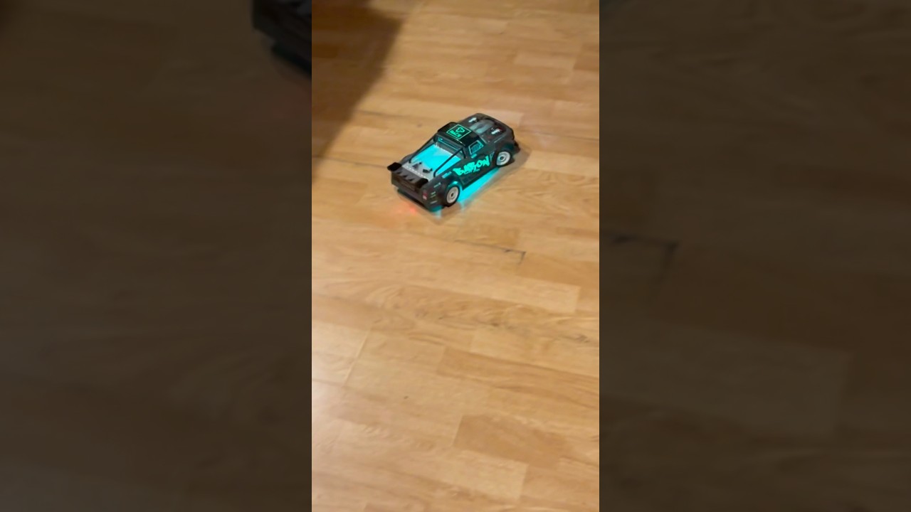 Pine Cone RC Drift Car with Custom Green Underglow Lights 