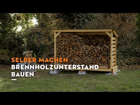Video: Brennholzregal zum Selbermachen (Projekte). Brennholz zum Selbermachen auf dem Land