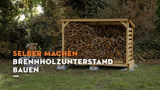 Selber machen: Brennholzunterstand bauen