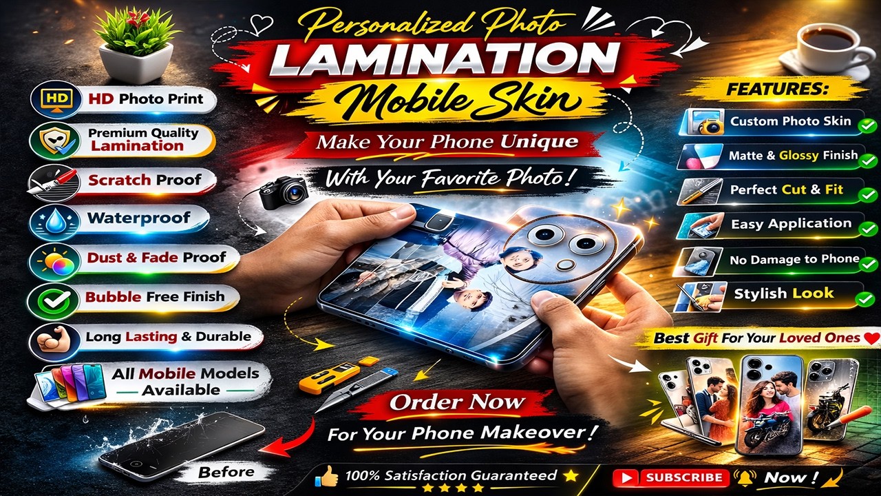 Photo Wali Mobile Lamination skin printing Full hd Quality #lamination #skin #mobileskin #viral