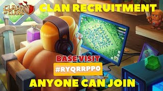 clash of clans live tamil || clan recruitment anyone can join