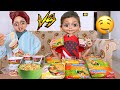 بنت صغيرة ضد فارس في بيع الاندومى تحدى الاندومى 