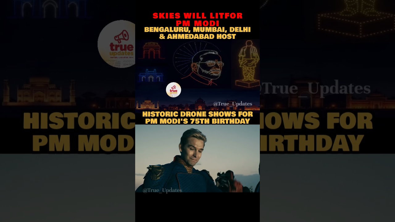 Skies to Light Up with Drone Shows on PM Modi’s 75th Birthday 