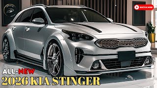New 2026 KIA Stinger Unveiled A Sports Sedan Like No Other