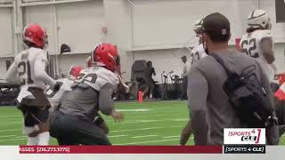 Grant Delpit Returns to Browns Practice Field, Camp Highlights - Sports4CLE, 8/24/23