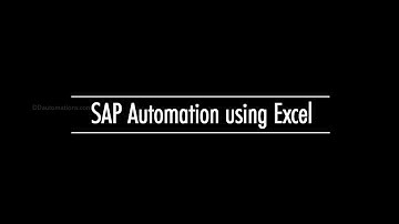 SAP Automation using Excel
