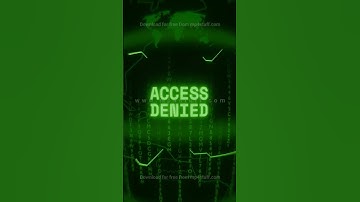 ACCESS DENIED   Retro CRT green screen glitch text animation
