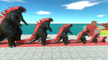 EVOLUTION of New Empire GODZILLA 2014 Size Comparison VS Super Godzilla Size Comparison - ARBS