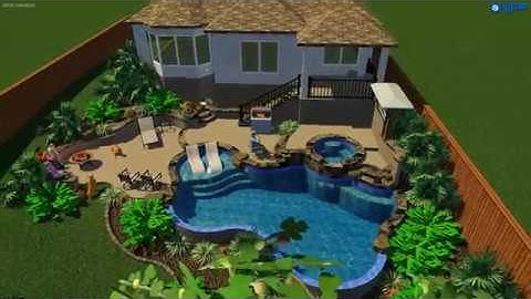 Custom Pool Design by: Kevin Hernandez of Gary Pools. 2018