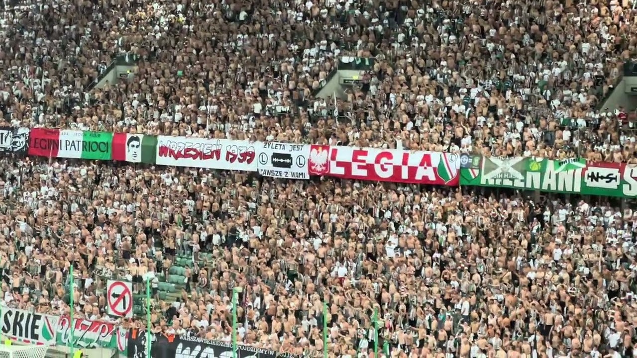 Legia vs Hibernian (29.08.2025) 🔥 Ultras Clash in Warsaw | Chants, Madness & Atmosphere