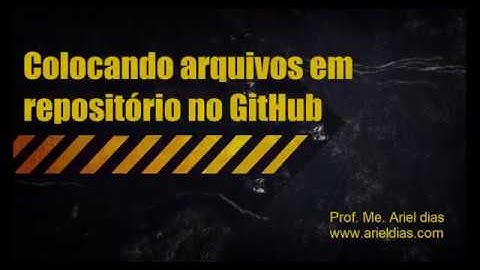 Criar repositório no GitHub e enviar arquivo