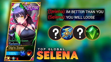 ENEMY SELENA THINK SHE CAN WIN AGAINST ME???? BRUTAL DAMAGE BUILD | SELENA MLBB.