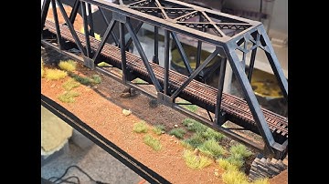 Layout Update. Detailing the Staging Liftout. Dirt and Static Grass. Weathering the Bridge