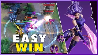 Easiest Psylocke Game Ever | Marvel Super War
