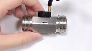 G / NPT 1/2", 3/4", 1" stainless steel flow sensor meter