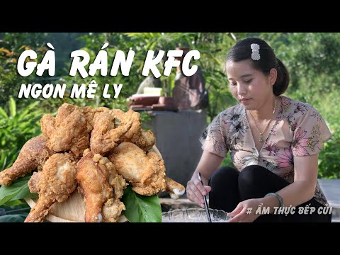Video Làm món gà rán KFC ngon tuyệt phẩm cho các bé | Ẩm... - youtube
