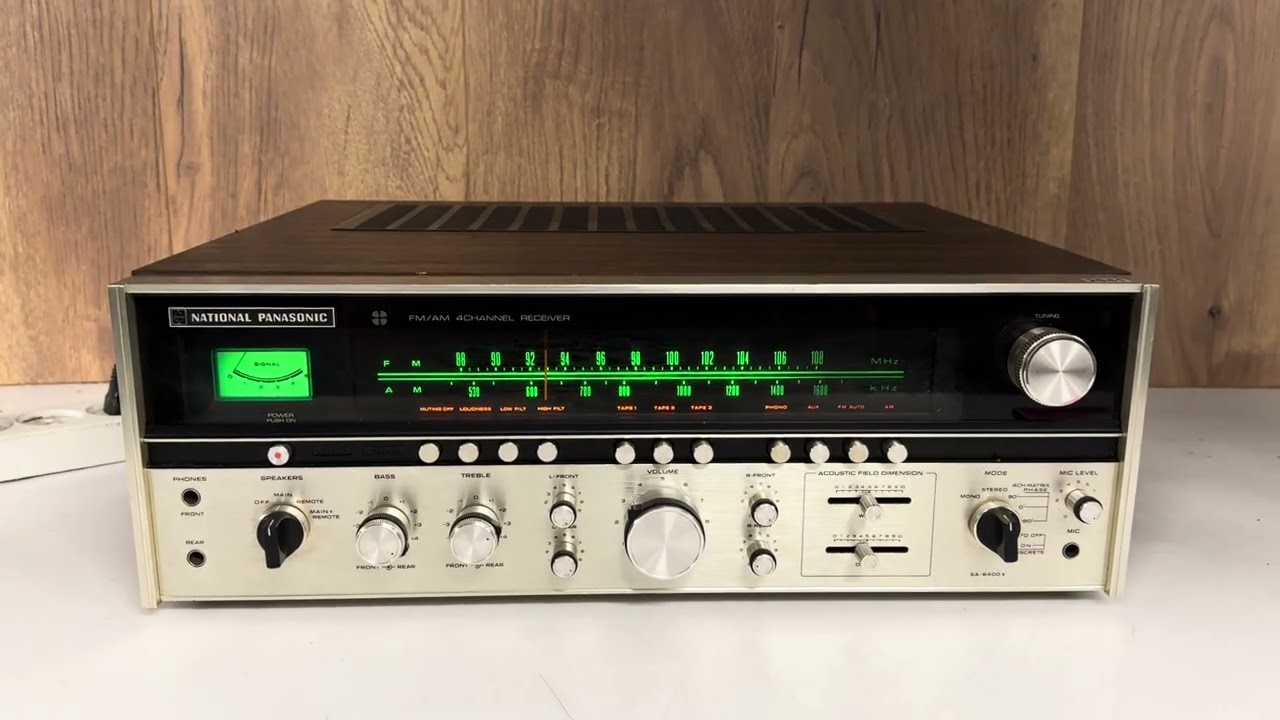 National Panasonic SA-6400X Stereo Receiver - YouTube