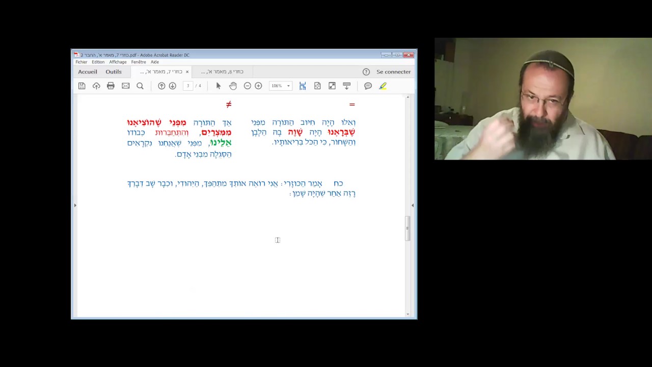 Rav Perets -Kouzari 04.05.17