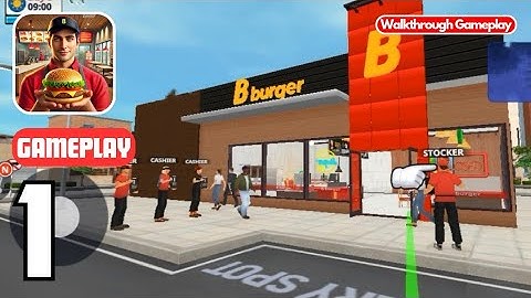 Burger Simulator! | Gameplay Walkthrough Part 1 | First Day at Burger Shop (Android, iOS)
