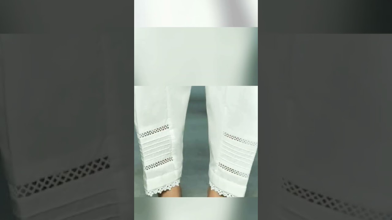Top white trouser design / 2023 . simple and trendy  trousers