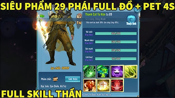 VLTK Mobile Lậu 29 Phái Đông nhất hiện nay Full đồ mới + Pet 4S VIP Thành Cát Tư Hãn | VLHD