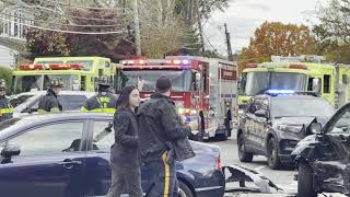 Multi car crash shut down Ewing intersection