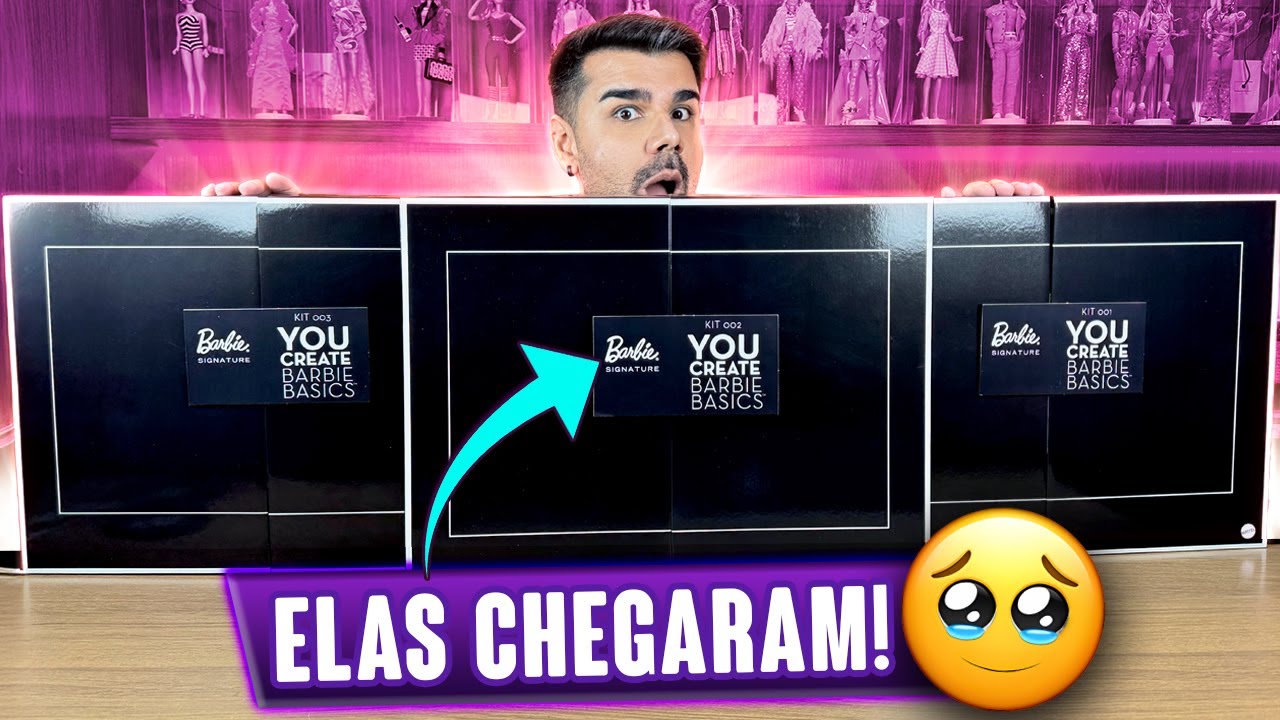ABRI AS CAIXAS PRETAS SECRETAS DA BARBIE QUE CHEGARAM AQUI EM CASA! - Titi Fabri