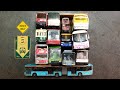 Diecast model cars double decker bus
