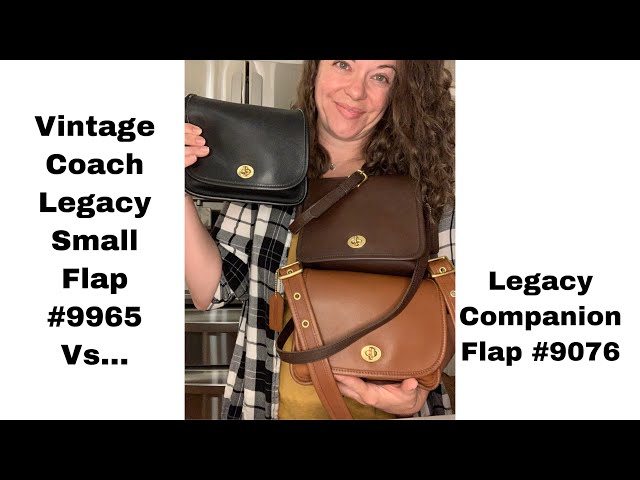 VINTAGE Coach Legacy Small Flap Bag Style 9965 Black 