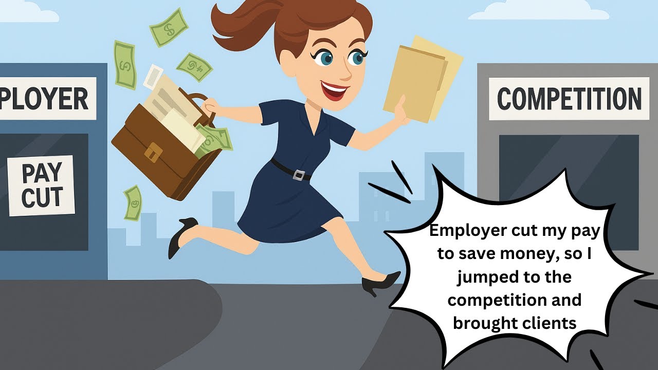 Employer cut my pay to save money, so I jumped to the competition and brought clients