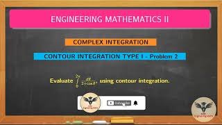 Contour Integration Type I Problem 2 / Complex Integration / Complex Variables / GATE / TANCET