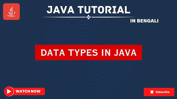 java tutorial for beginners | data types in java | Data Types in Java Programming | Bengali