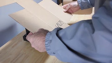 How To Fold an Indestructo Style Corrugated Mailer Box Using a Folding Jig, Fixture, Tool, Machine