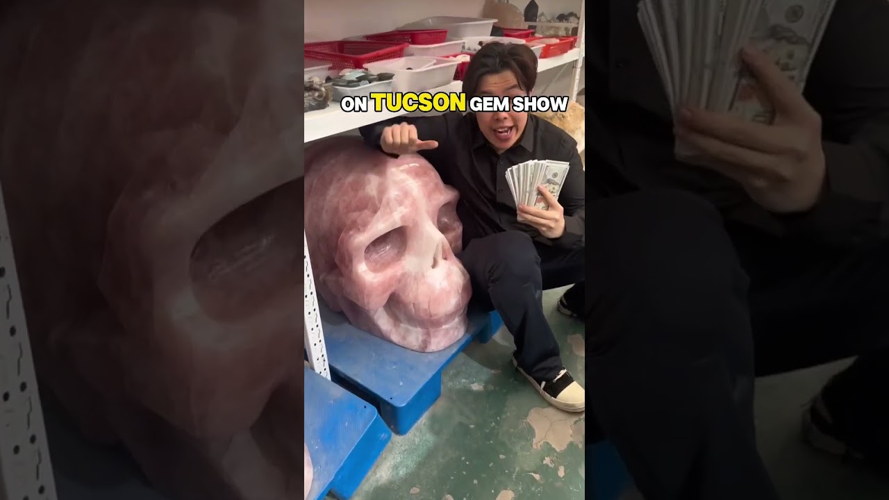 The biggest crystal skull on earth is on sale.. 