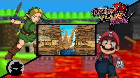 SSF2 MODS - Mario 0.8b Port / By DarkTremor | Gerudo Valley Stage & Young Link Showcase / By SRdrex