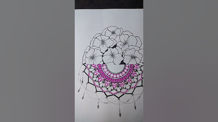 #mandala art#black and pink colour marker 💜