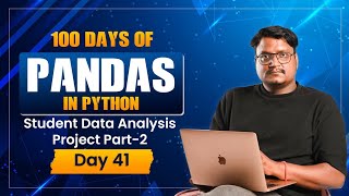 Day 41: Student Marks Analysis Part 2| Filtering, Sorting, Top/Bottom Students| Pandas Project Hindi