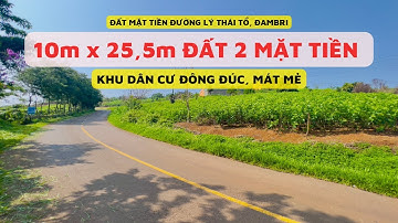 🔴(158) Bán Đất 2 Mặt Tiền Đường Lý Thái Tổ Vào Thác Đambri | Bất Động Sản Bao Lộc