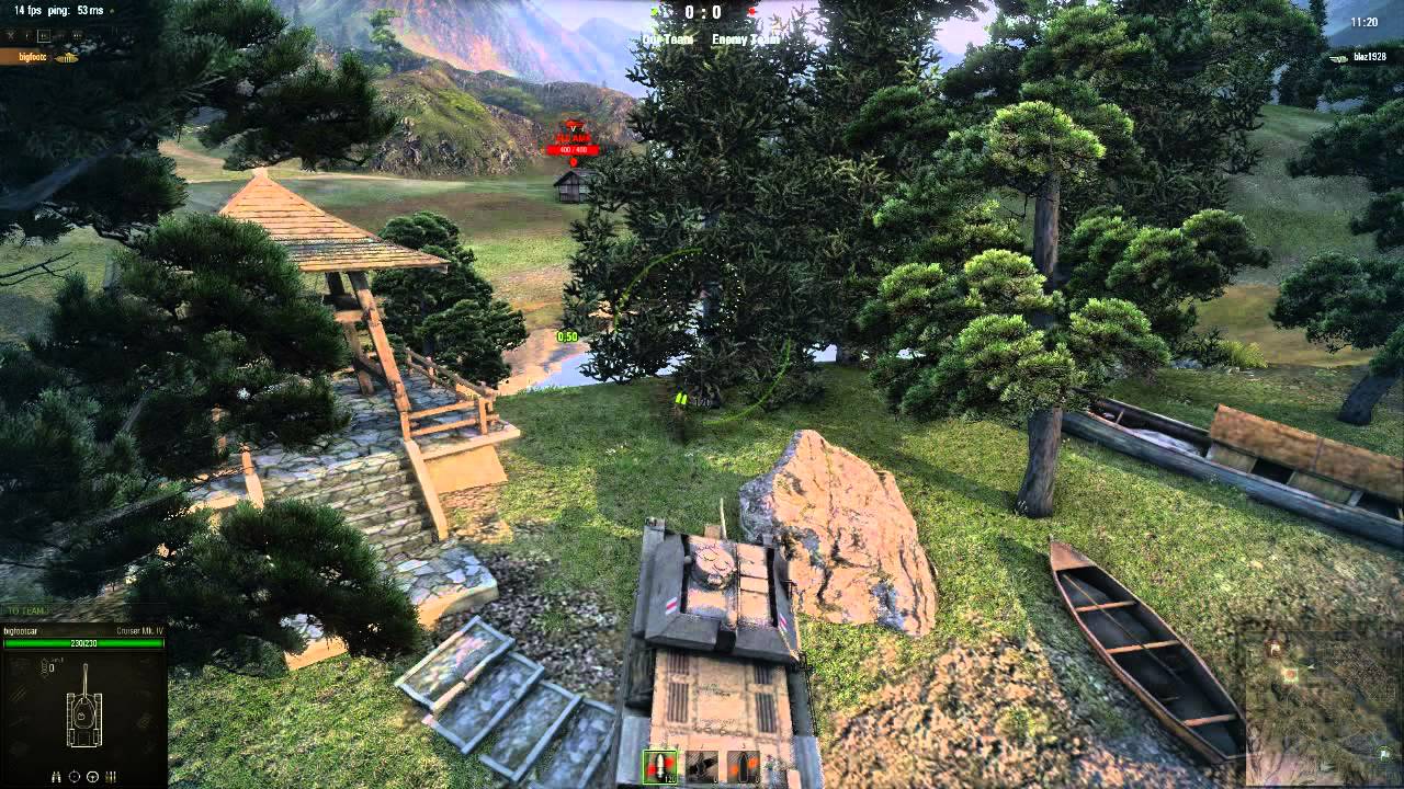 World of tanks update 8.10, map hidden village