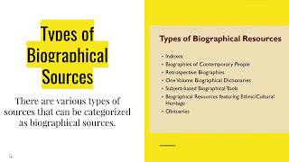 Biographical Resources
