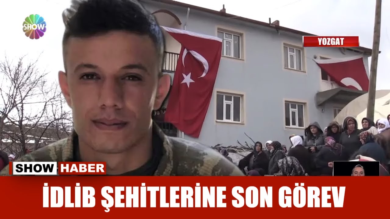 İdlib şehitlerine son görev
