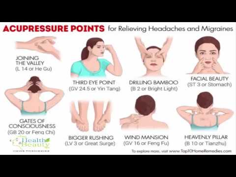 10 acupressure points for relieving headaches and migraines
